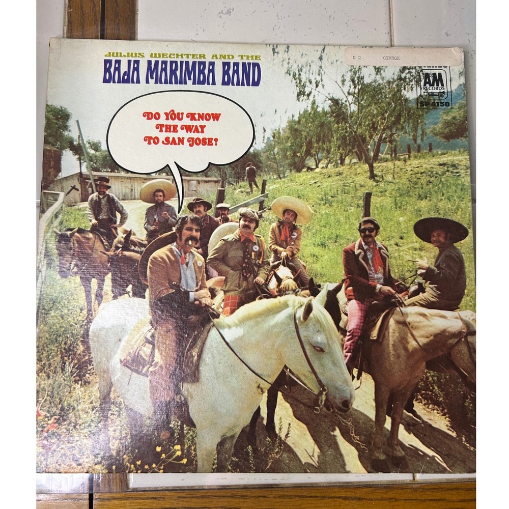 Baja Marimba Band Do You Know the Way to San Jose‎ LP Record A&M Records SP 4150